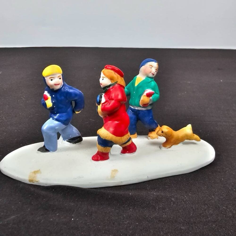 Lemax Dickensvale 1l “School Children Running” Christmas Village Figure With Box